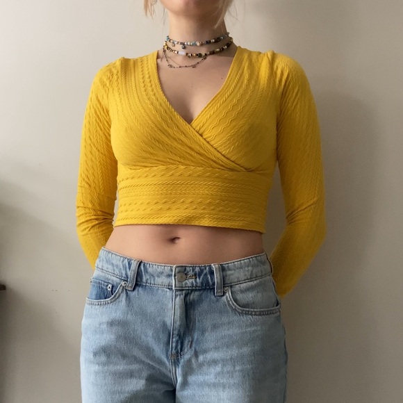 Long sleeve crop top - Picture 2 of 6